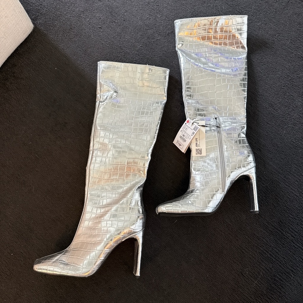 Zara Chrome Boots